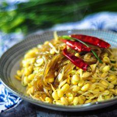 黄豆芽炒粉条