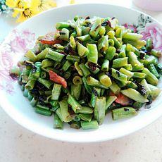 盐菜肉炒豆角