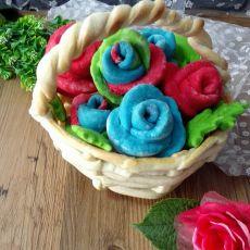 玫瑰花篮面包