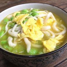 毛豆子蛋皮手擀面