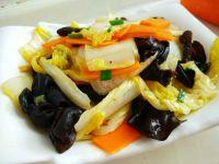 黑木耳炒白菜梗娃娃菜的做法步骤7