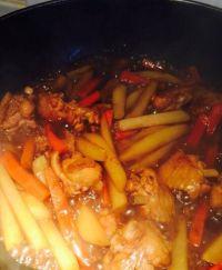 蒜苔土豆烧鸡翅的做法步骤18