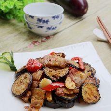 煎烤肉片茄子