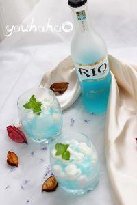 蓝玫瑰鸡尾酒沙冰的做法步骤6