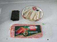 培根海苔年糕卷的做法步骤1