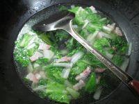 咸肉小白菜煮粉条的做法步骤7