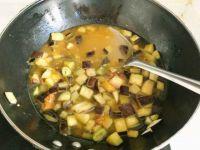 茄子鸡蛋柿子卤的做法步骤9