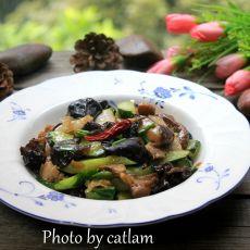 杂菌炒青瓜