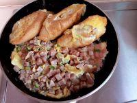 午餐肉蛋煎面包的做法步骤6