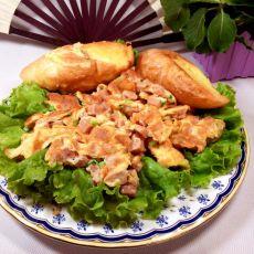 午餐肉蛋煎面包