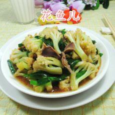 韭菜鸡胗炒花菜