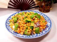 牛油果炒玉米粒的做法步骤8