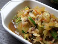 西瓜皮炒海贝的做法步骤8