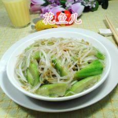 丝瓜炒绿豆芽