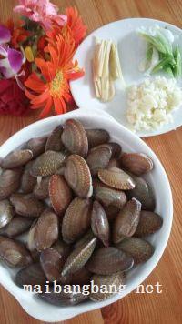 蒜蓉炒花甲的做法步骤1