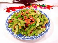 苦瓜炒毛豆的做法步骤7
