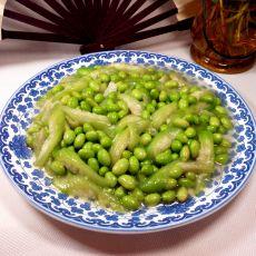 丝瓜炒毛豆