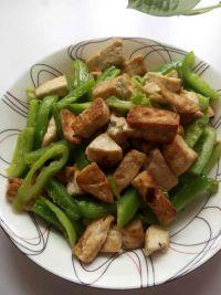 家常青椒豆腐的做法步骤7