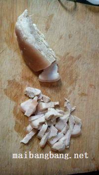 咸肉炒薯梗的做法步骤2