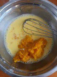 南瓜牛奶蛋糕卷的做法步骤6