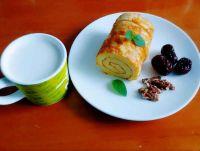 南瓜牛奶蛋糕卷的做法步骤20