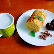 南瓜牛奶蛋糕卷