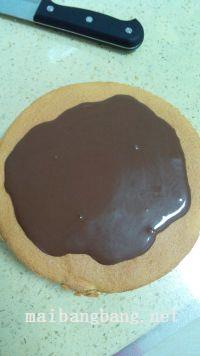 巧克力淋面蛋糕的做法步骤18