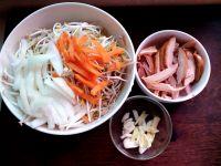 鸡腿肉炒豆芽的做法步骤1