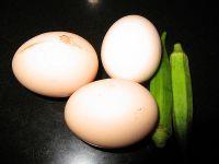 秋葵蒸水蛋的做法步骤1