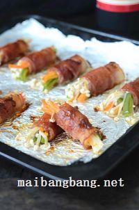 沙茶酱培根卷的做法步骤7