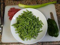 肉炒豇豆的做法步骤1