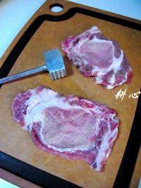 起司脆酥猪扒的做法步骤2
