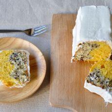 南瓜黑米双色蛋糕（视频）