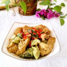 芝麻酱拌黄瓜油条