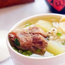 冬瓜薏米百合排骨汤