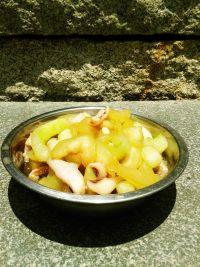 葫芦炒鱿鱼的做法步骤7