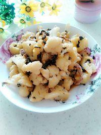 梅干菜肉丝烧花菜的做法步骤10