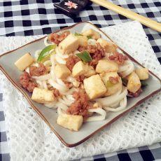 肉末豆腐拌面