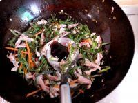 气豆角炒肚丝的做法步骤7