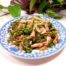 气豆角炒肚丝