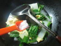 菠菜鸡蛋煮冬瓜的做法步骤9