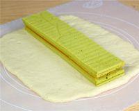 抹茶蛋糕夹心面包的做法步骤19