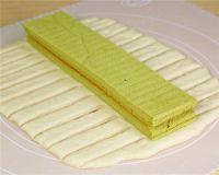 抹茶蛋糕夹心面包的做法步骤20