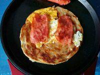 培根烤肠手抓饼的做法步骤9