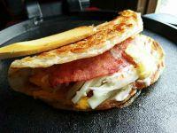 培根烤肠手抓饼的做法步骤14