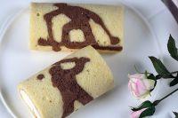 奥运戚风蛋糕卷的做法步骤13