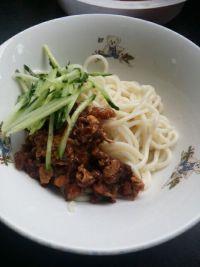 茄丁肉末炸酱面的做法步骤12