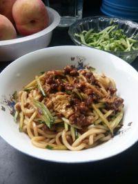 茄丁肉末炸酱面的做法步骤13