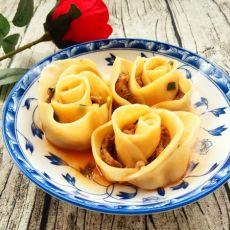 玫瑰花饺