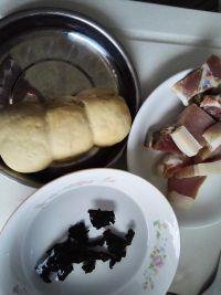 素鸡烧咸肉的做法步骤1